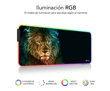 ALFOMBRILLA/TAPETE LEON XL RGB SUBBLIM