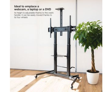 SOPORTE SUELO + REGULACION 60''-100'' NEGRO TOOQ