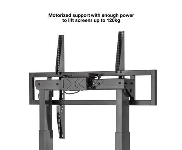 SOPORTE SUELO FIJO CON REGULACION ELECTRICA TITÁN 55''-100'' NEGRO TOOQ