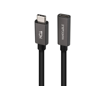 CABLE USB-C 3.2 GEN2x2 20Gbps 3A 4K USB-C/M USB-C/H 2 M NEGRO NANOCABLE