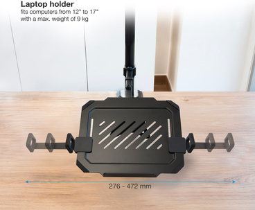 SOPORTE MESA 2 PANTALLAS 17"-32" Y PORTATIL TOOQ