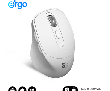 RATON OPTICO DUAL COMFORT ERGO DUAL BATERIA BLANCO SUBBLIM