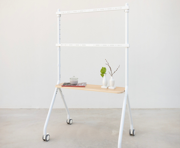 SOPORTE SUELO CON RUEDAS iLOVE 49''-80'' BLANCO/HAYA TOOQ