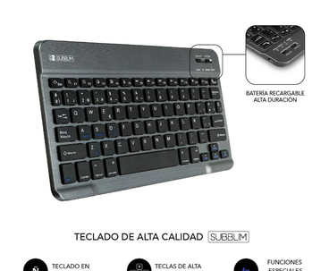 FUNDA + TECLADO TABLET KEYTAB PRO BT LENOVO M11 11" NEGRO SUBBLIM
