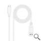 CABLE USB 2.0 3A TIPO USB-C/M- A/M 1 M BLANCO NANOCABLE