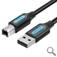 CABLE USB 2.0 IMPRESORA TIPO USB A/M-B/M 15 M NEGRO VENTION