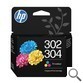 MULTIPACK CARTUCHOS COLOR HP Nº302/304 (B7RT6AE)